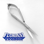 Squeeze N Snip Curved-Tip Thread Snips by Floriani