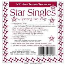 Star Singles Half Square Triangle Papers
