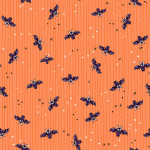 Starlight Spooks Bats Orange 120-4253 by Paintbrush Studio Fabrics- By The Yard