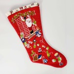 My Childhood Christmas Stockings Panel by Henry Glass Fabrics