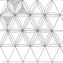 Ultimate Background Stencil - Diamonds/ Triangles