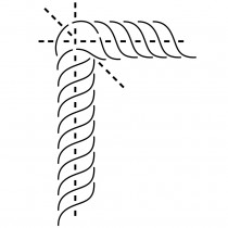 Ultimate Border Stencil - Rope Cable