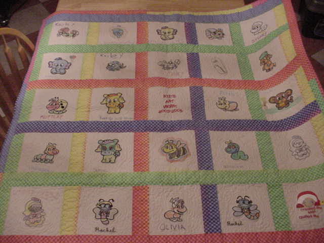 Kid Art quilt Kid Art quilt