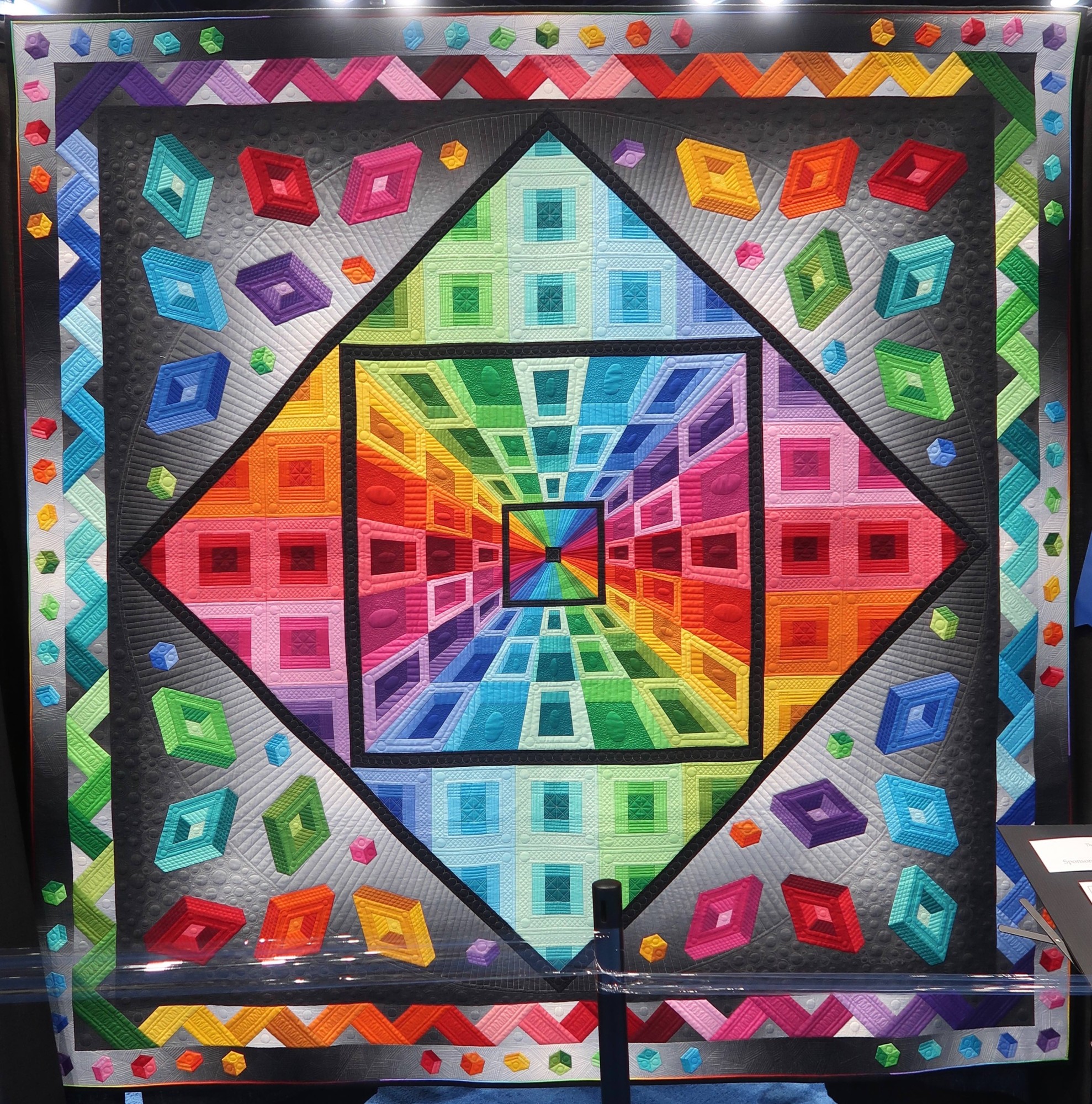 Tunnel Vision by Beth Nufer and Clem G. Buzick - Houston International Quilt Festival 2024