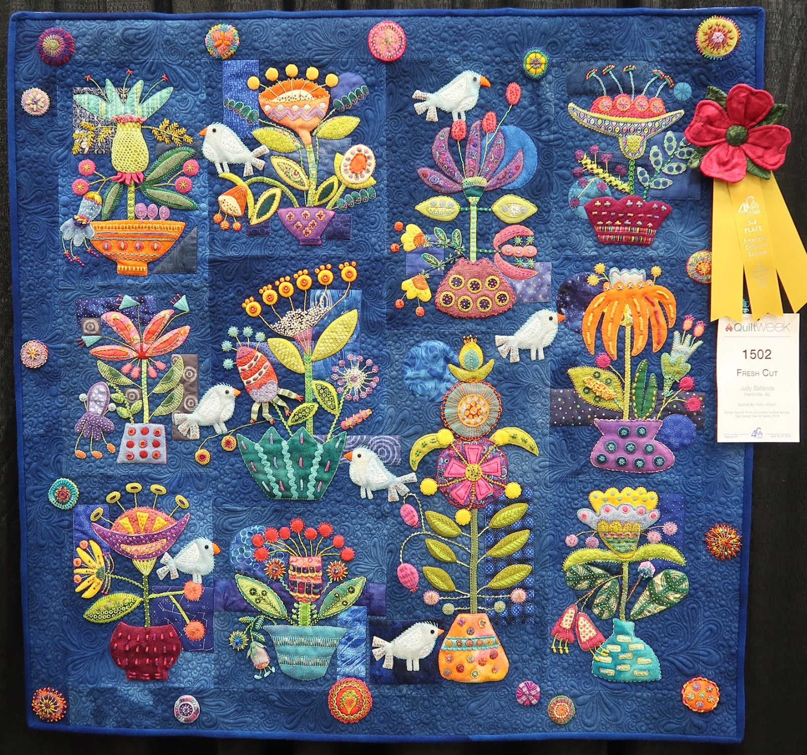 Fresh Cut by Judy Ballance, Quilted by Patty Wilson