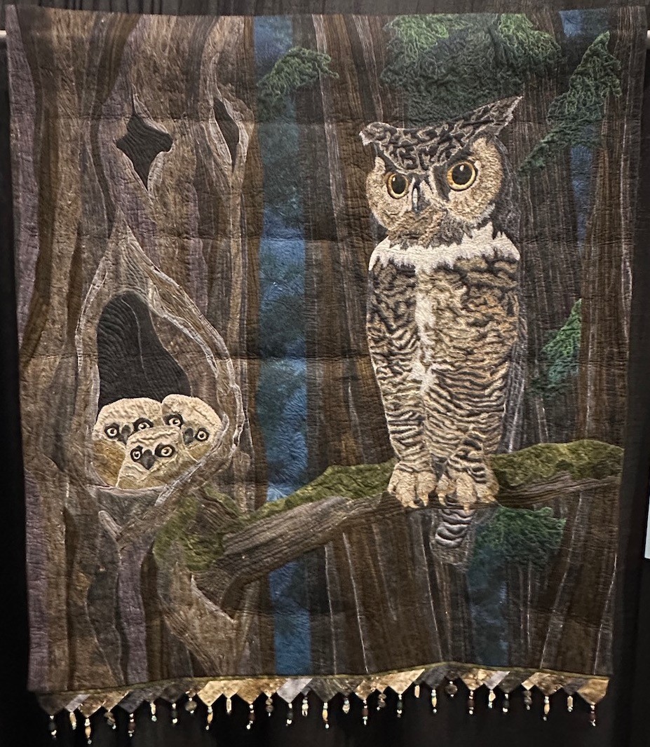 Secret World by Angie Tustison - On Display at Pacific International Quilt Festival 2024