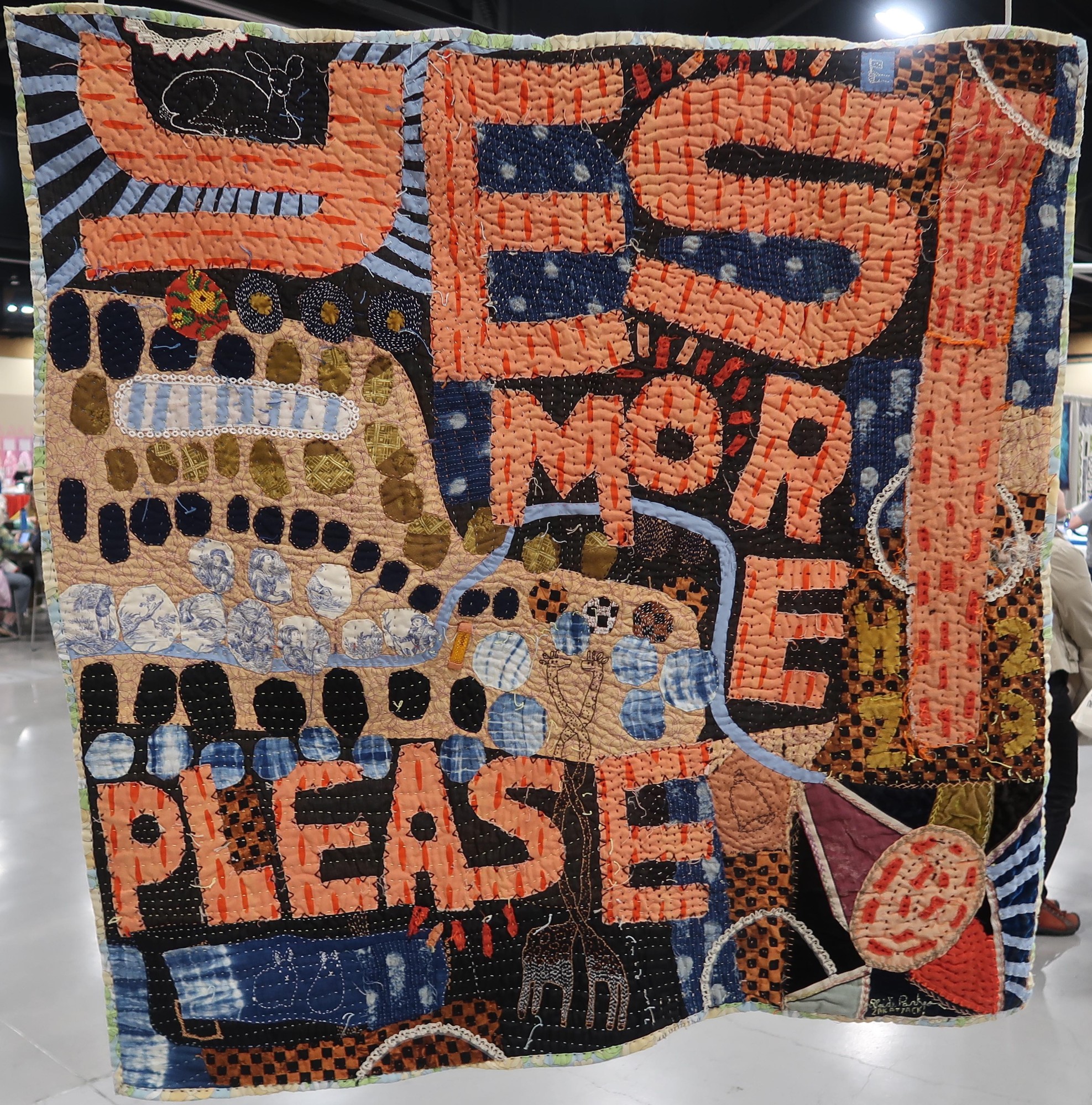 Yes More Please! by Heidi Parkes, Additionally Pieced and Quilted by Zak Foster