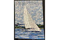 Ocean of Blue by Heidi Proffetty - On Display at Houston International Quilt Festival 2023