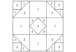 Shoofly with a Twist Quilt Block Shoofly with a Twist Quilt Block