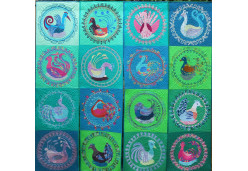 Couched Birds by Sheena Norquay (Photo from thefestivalofquilts.co.uk)