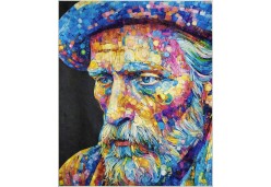 The Man Lost in His Memories by Marina Landi (Photo from the International Quilt Festival Facebook Page)