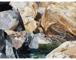 Boulders at Lower Yosemite Falls by Sandra Mollon - Detail 1