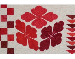Ruby Jubilee by Ninigret Quilters, Assembled by Tina Craig, Quilted by Pat Harrison - Detail 12