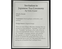 Invitation to Japanese Tea Ceremony by Yoko Izumi - Sign