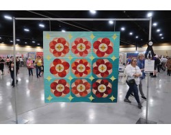 Poppy Quilt by Audrey Esarey - Viewed from a Distance