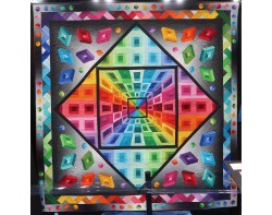 Tunnel Vision by Beth Nufer and Clem G. Buzick - Houston International Quilt Festival 2024