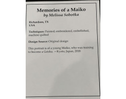 Memories of a Maiko by Melissa Sobotka - Sign