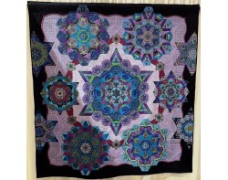 Adventures of Aquamarine and Amethyst by Margaret Solomon Gunn - On Display at Pacific International Quilt Festival 2024