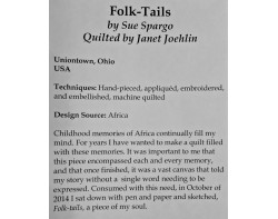 Folk-Tails by Sue Spargo - Sign