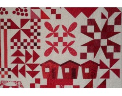 Ruby Jubilee by Ninigret Quilters, Assembled by Tina Craig, Quilted by Pat Harrison - Detail 5