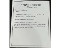Angels Trumpets by Naomi Iida - Sign