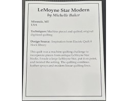 LeMoyne Star Modern by Michelle Baker - Sign