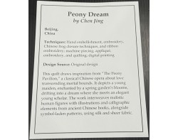 Peony Dream by Chen Jing - Sign