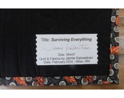 Surviving Everything by Jamie Kalvestran - Label