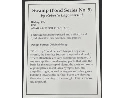 Swamp (Pond Series No. 5) by Roberta Lagomarsini - Sign