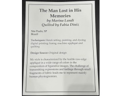 The Man Lost in His Memories by Marina Landi - Sign