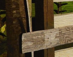 Ohio Barn in Early Morning Light by LeAnn Hileman - Detail 1 (Photo from Mancuso Online Quilt Festival Website)