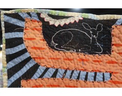 Yes More Please! by Heidi Parkes, Additionally Pieced and Quilted by Zak Foster - Upper Corner