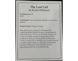 The Last Call by Kestrel Michaud - Houston 2023 Sign