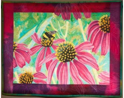 Bumblebee and Coneflowers by Carol Morrissey