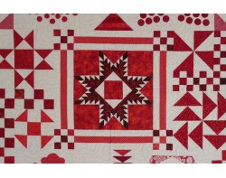 Ruby Jubilee by Ninigret Quilters, Assembled by Tina Craig, Quilted by Pat Harrison - Center