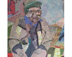 Elmore and Duke Reminiscing by Anne Smith - Detail (Photo from the Quilt National Instagram Page)
