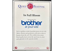 In Full Bloom Exhibit (Sponsored by Brother) - Sign on Display at Houston 2023