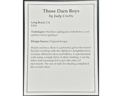 Those Darn Boys by Judy Crotts - Sign