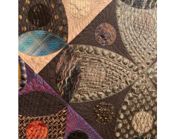 Fabricated by Karen K Stone - Detail (Photo from Mancuso 2021 Spring Quilt Festival website)