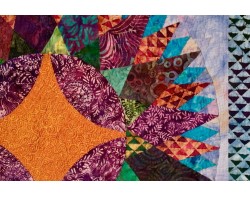 Batik Sunflowers by Lynette S. Warren - Detail 3