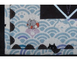 Stitch by Stitch - Japanese Kitties by Susan K. Cleveland - Corner