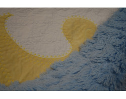 Rubber Ducky by Heidi Farmer - Partial View of the Back of the Quilt