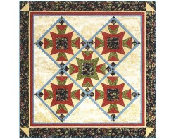 The Odette Quilt - Countryside Colorway, Designed by Kaye England, Quilted by Ricky Tims