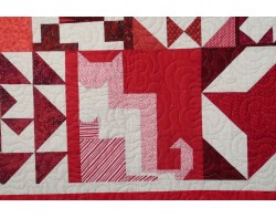Ruby Jubilee by Ninigret Quilters, Assembled by Tina Craig, Quilted by Pat Harrison - Detail 8