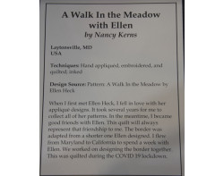 A Walk In the Meadow with Ellen by Nancy Kerns - Sign