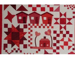 Ruby Jubilee by Ninigret Quilters, Assembled by Tina Craig, Quilted by Pat Harrison - Detail 7