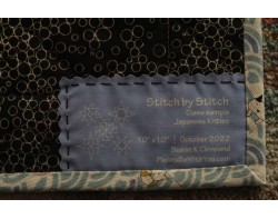 Stitch by Stitch - Japanese Kitties by Susan K. Cleveland - Label