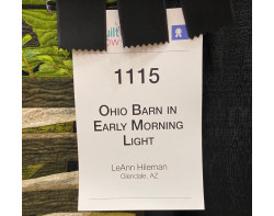 Ohio Barn in Early Morning Light by LeAnn Hileman - Sign