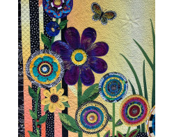 Really Wild Flowers! Fourth Season by Sharon Schlotzhauer - Detail 1 (Photo from Road to California Quilters Conference and Showcase Facebook Page)