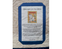 Georgia on my Mind by Mary Kerr, Machine Quilted by Cheryl Morgan - Label